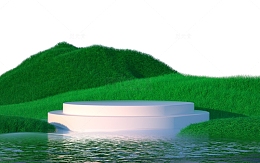 清明春天入春c4d电商活动主图直通车首页