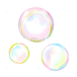 唯美梦幻彩色泡泡