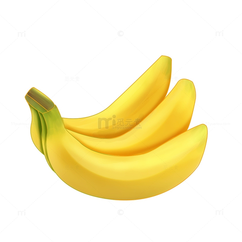 新鲜香蕉水果元素