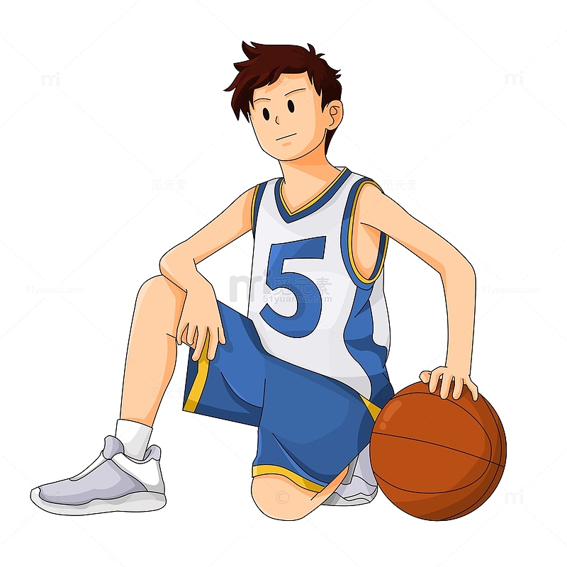 打篮球的青春活力运动系青少年