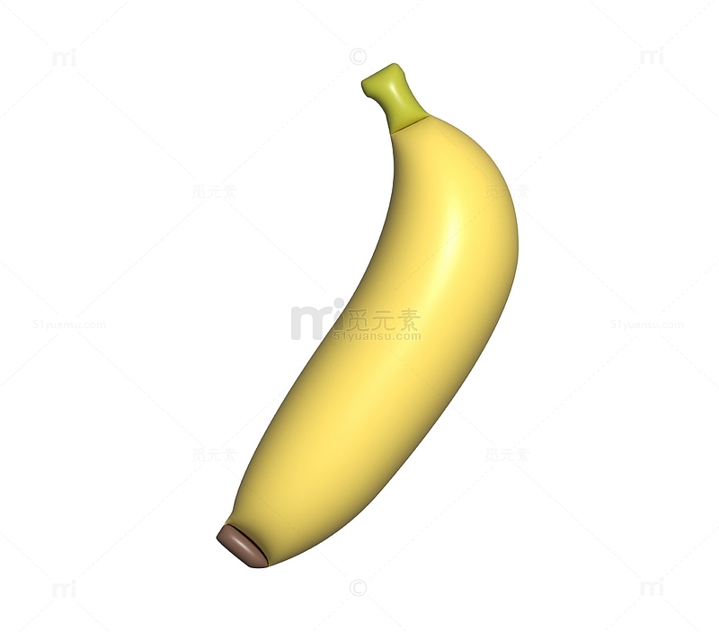 AI膨胀效果水果香蕉