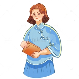 五四青年节复古国潮民国学生读书劳动奋斗