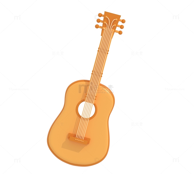 3D立体吉他乐器音乐弹唱教育声乐课程培训