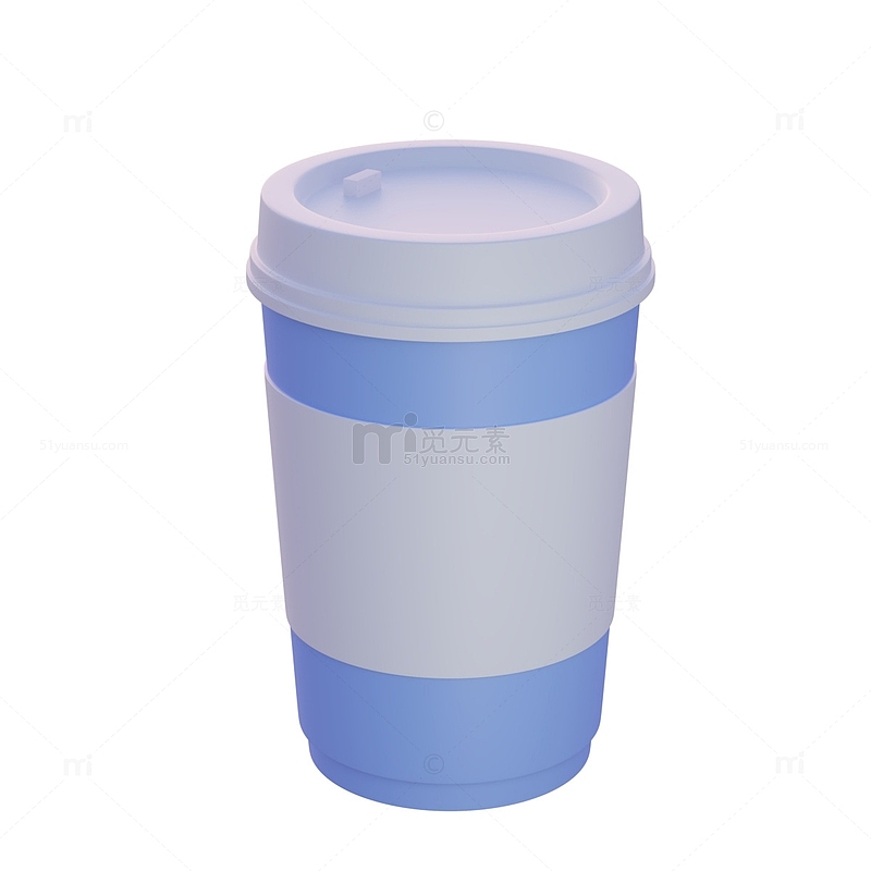 奶茶杯咖啡杯纸杯果茶饮料杯子3D模型