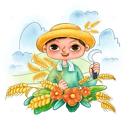 光荣劳动者农民