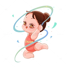 亚运会运动员体操体育竞技健身锻炼运动