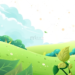 立夏手绘插画元素