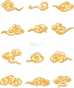 卡通中国风国潮云纹