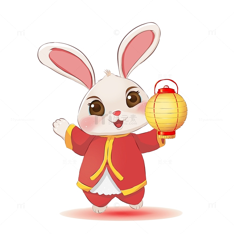春节兔子灯笼