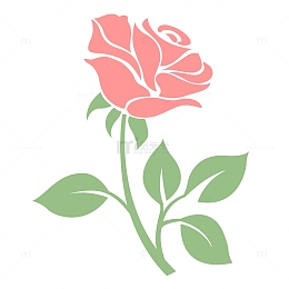 玫瑰花矢量png元素情人节鲜花