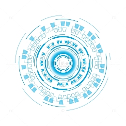 蓝色科技感大数剧数码矢量边框