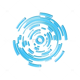 渐变立体科技圆环图标