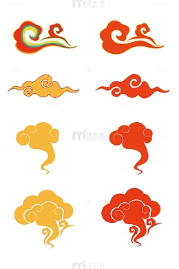 中国中式元素祥云ai矢量图