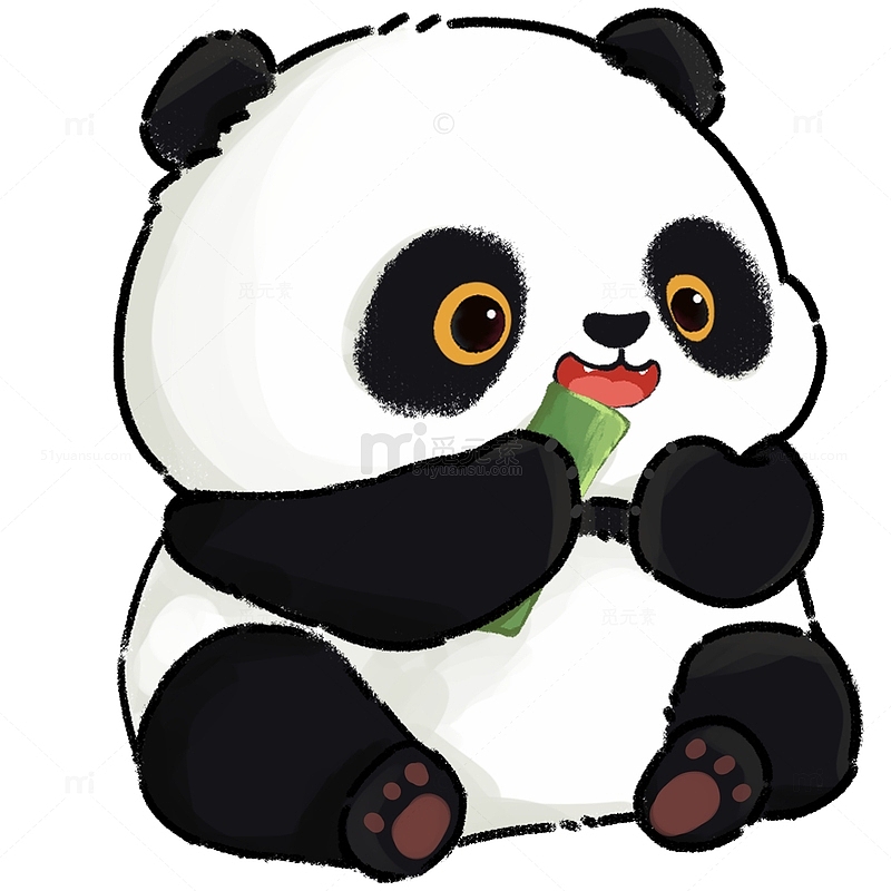 卡通动物可爱大熊猫