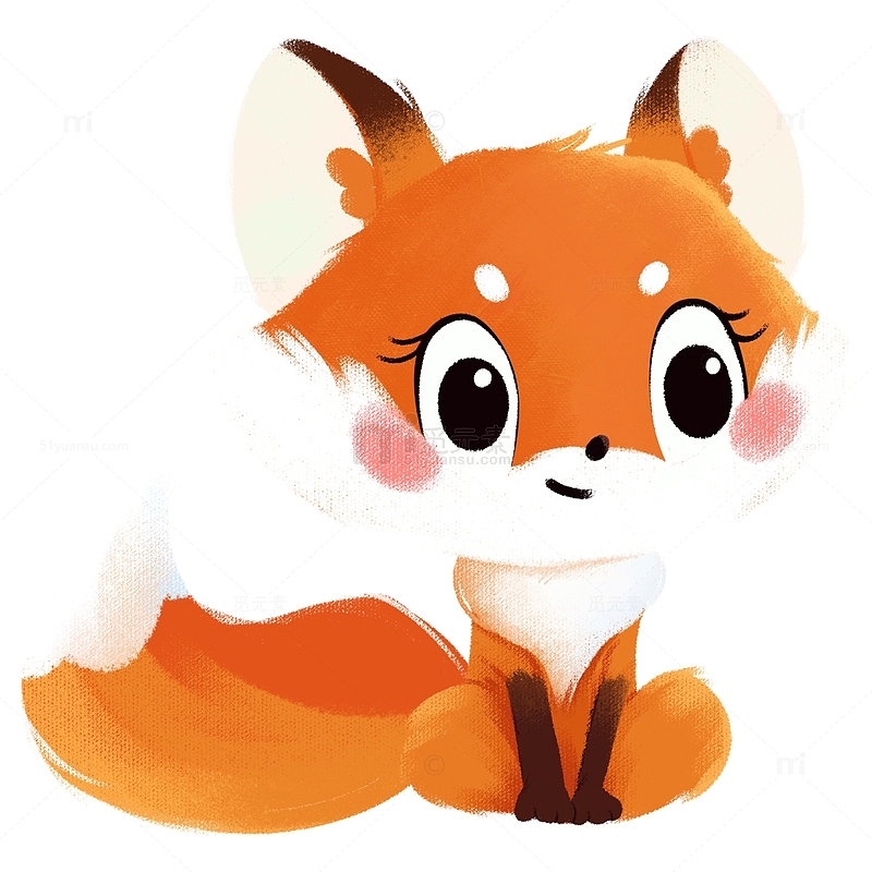 卡通动物可爱小狐狸