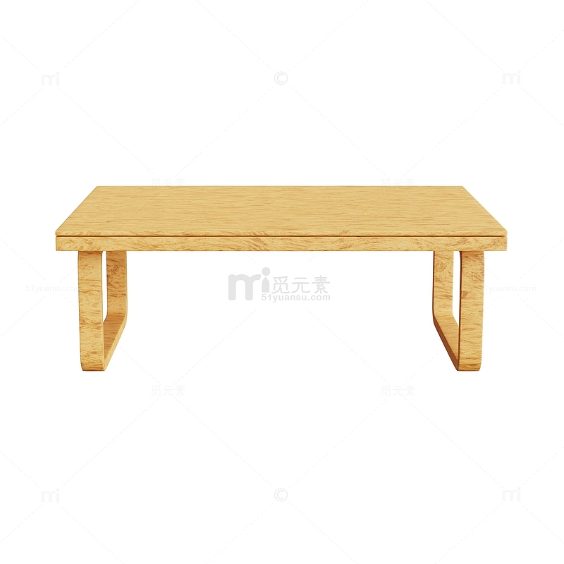 3D建模长条木桌圆桌桌子