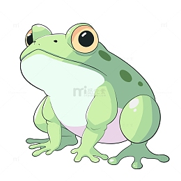 手绘青蛙卡通素材