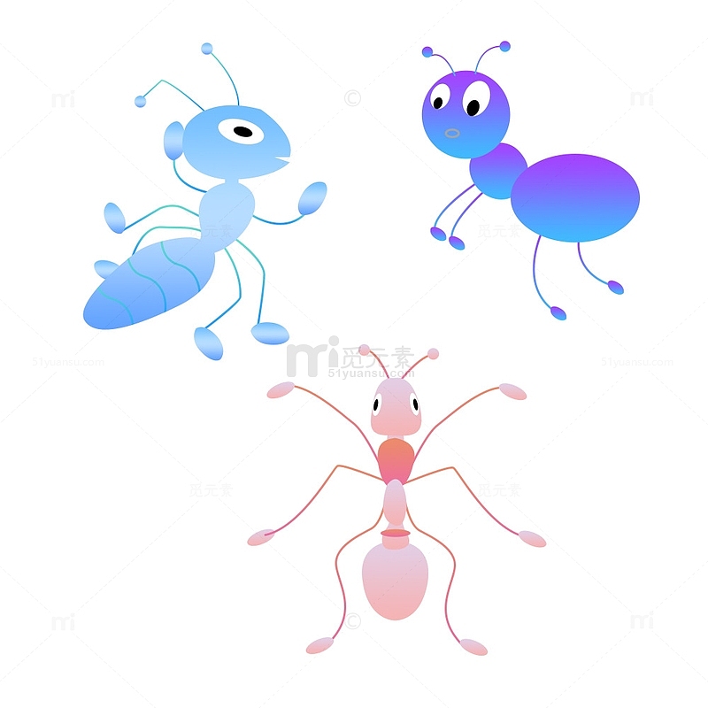 七彩变异蚂蚁动物