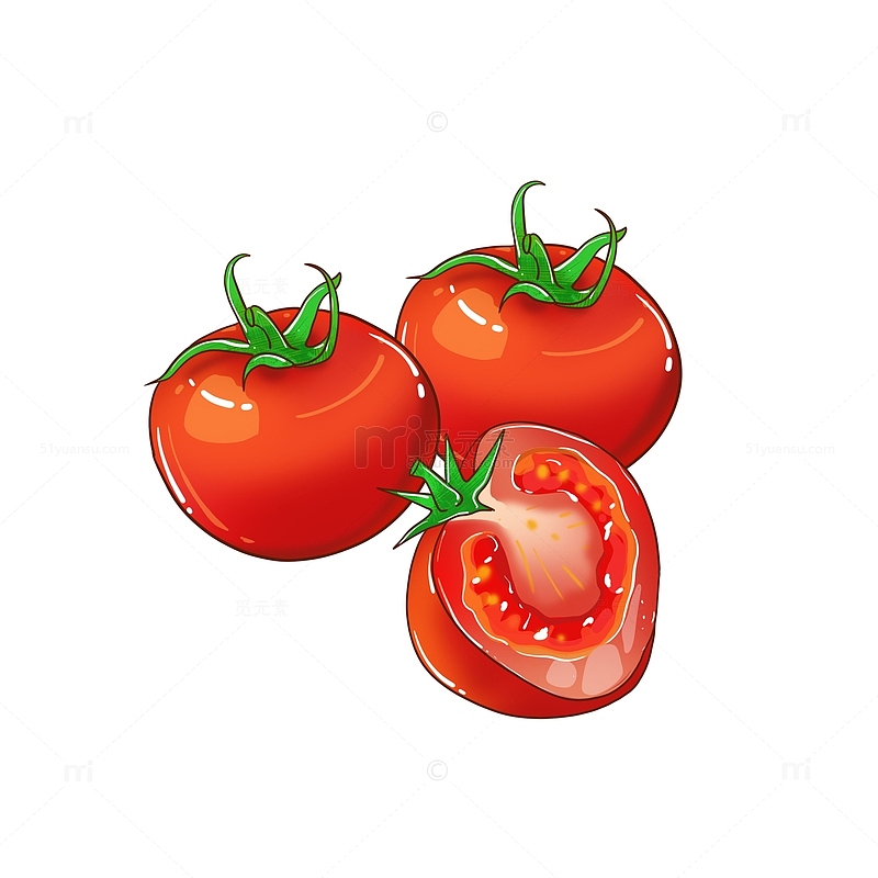大番茄西红柿元素