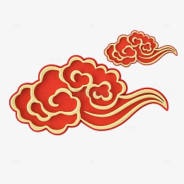 中国风传统古风古典祥云流云祥瑞云卷 云舒