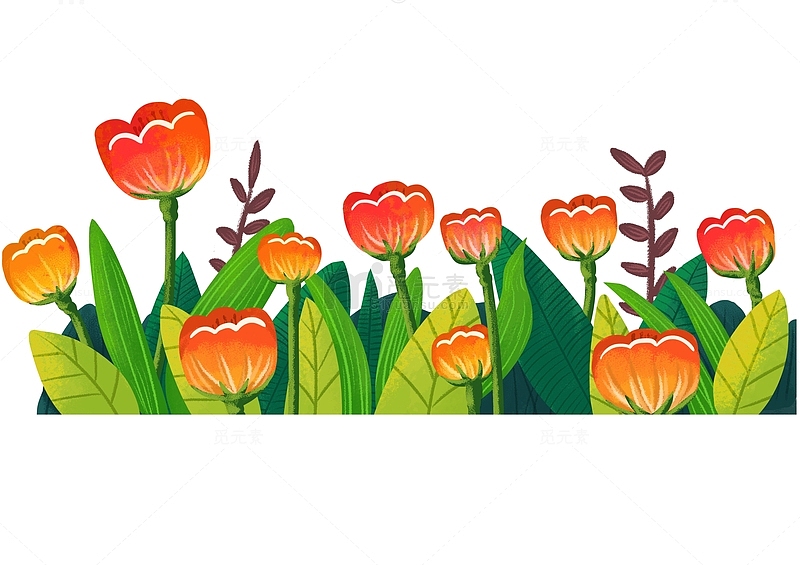 花朵植物装饰图案