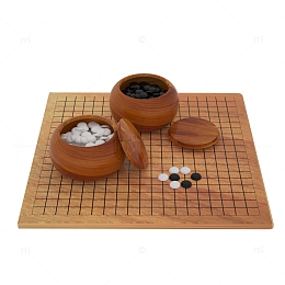 3D中国风传统文化围棋五子棋棋盘