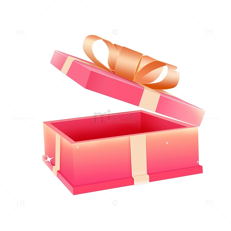 520粉色电商礼盒元素