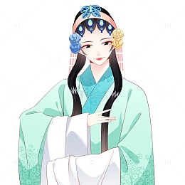 戏曲人物古装美女