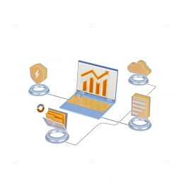 商务科技计算机信息技术电脑大数据分析系统
