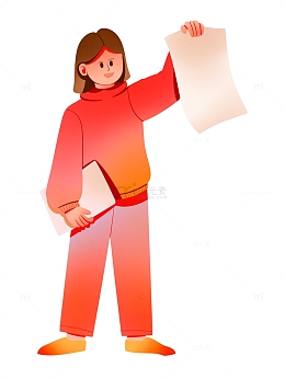 高考女孩拿试卷