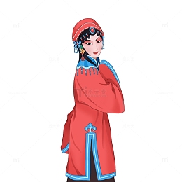 传统文化戏曲人物花旦戏剧服饰