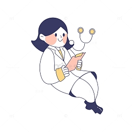 医生看病历听诊器