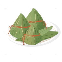 粽子噪点插画端午节