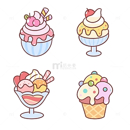 卡通版冰激凌