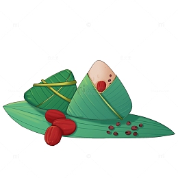 端午节粽子原料小场景元素