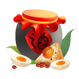端午节酒水粽子元素