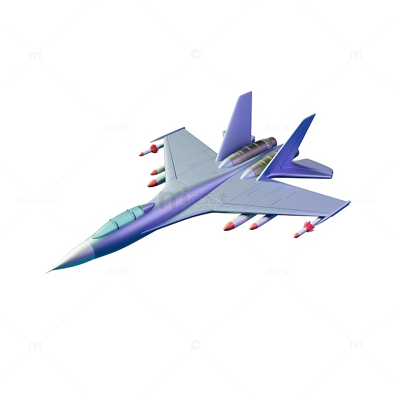 3D立体战斗机飞机模型