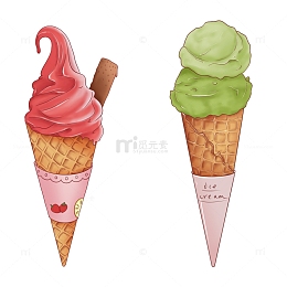 夏日冰激凌卷