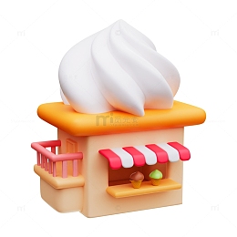 3D卡通冰淇淋店