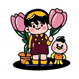 插画手绘卡通元素海报平面广告背景
