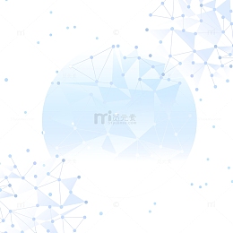 蓝色科技地球几何装饰纹理