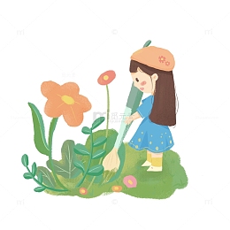 妙笔生花女孩画画