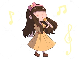 唱歌的小女孩