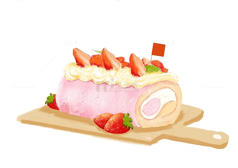 草莓甜品蛋糕