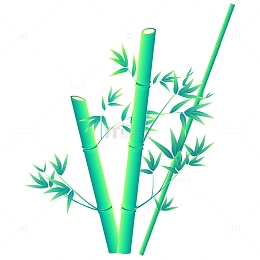 中国风国潮竹子矢量插画