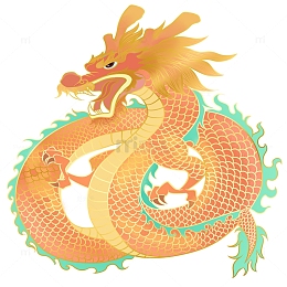 中国风端午节手绘龙舟国潮龙纹元素
