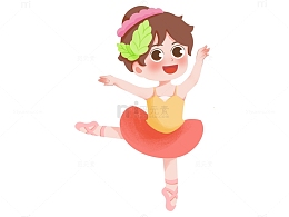 可爱的跳舞小女孩