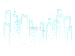 未来科技线条城市