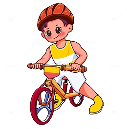 儿童平衡车插画