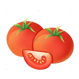 番茄美食蔬菜元素